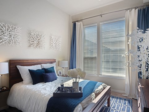 Bedroom at The Douglas Apartments in Denver