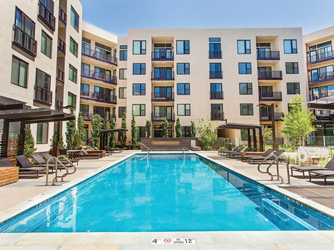 Pool at The Douglas Apartments in Denver
