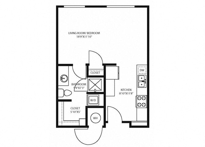 S2 floorplan at The Douglas Apartments in Denver