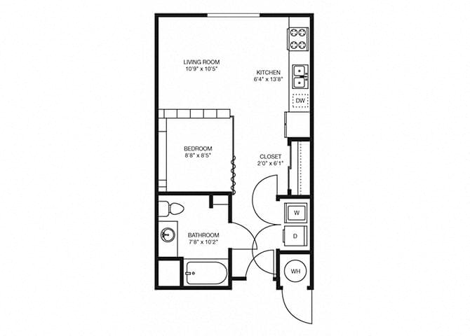 S5 floorplan at The Douglas Apartments in Denver