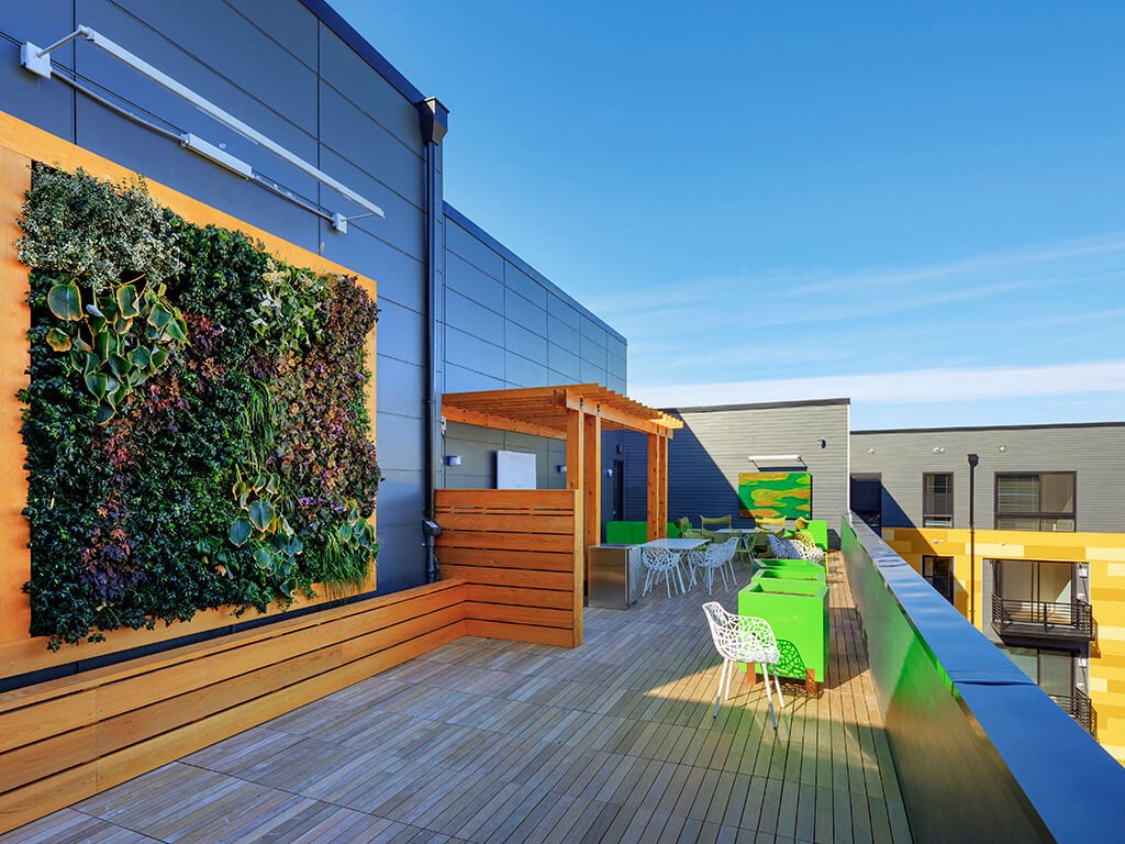 Outdoor space at Fenwick Apartments in Silver Spring, MD