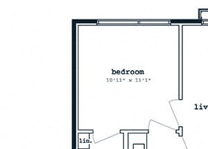 A15 floorplan at Fenwick Apartments in Silver Spring, MD