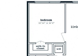 B05 floorplan at Fenwick Apartments in Silver Spring, MD