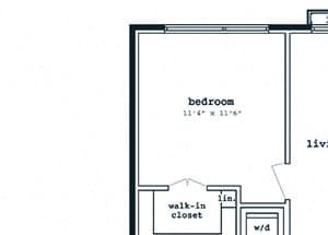 B06 floorplan at Fenwick Apartments in Silver Spring, MD