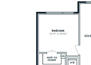 B08 floorplan at Fenwick Apartments in Silver Spring, MD
