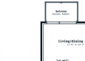 S2 floorplan at Fenwick Apartments in Silver Spring, MD
