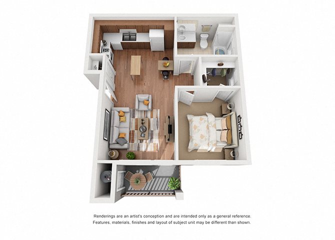 1 bed 1 bath floorplan 2 bed 1 bath floorplan, at Villa Del Sol, California, 93458
