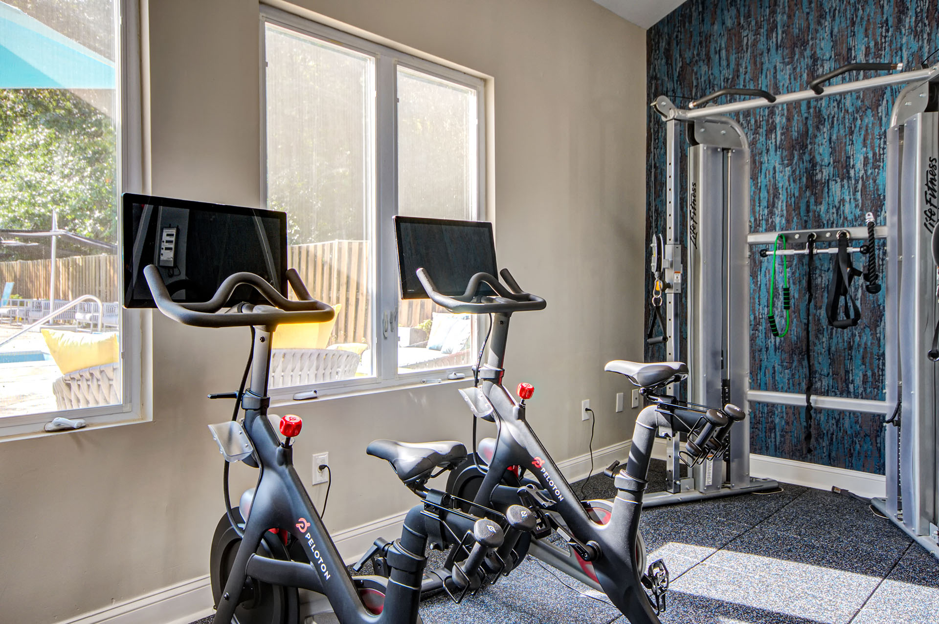 Woodside fitness center.