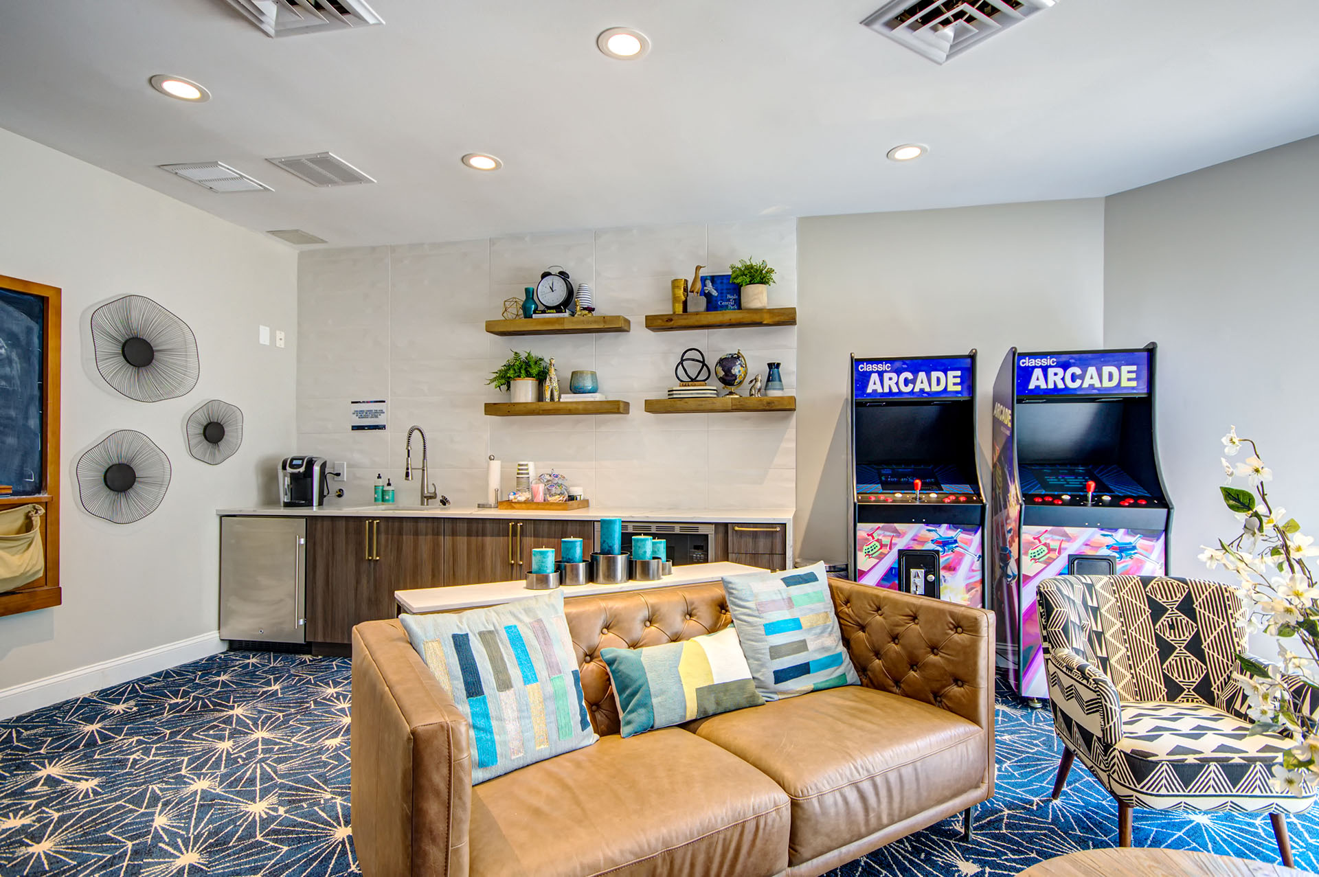 Woodside game lounge.