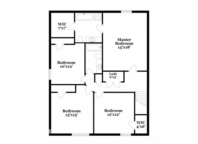 a floor plan of a house with a bedroom and a living room