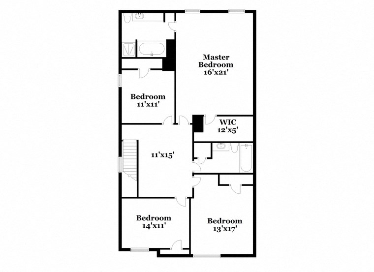 a floor plan of a house with a bedroom and a living room