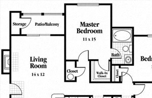 3 Bedroom | 2 Bath | 1295 SF 3 Bedroom | 2 Bath | 1295 SF