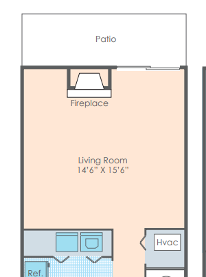 2 bedroom townhome layout