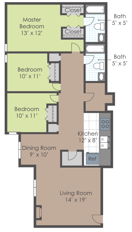 Three Bedroom