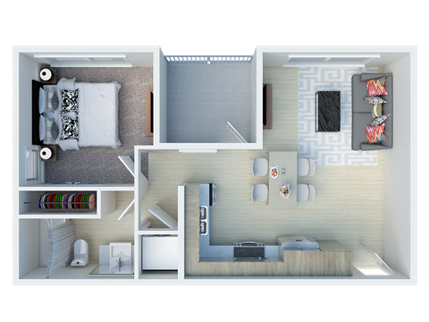 1x1 floor plans available at Ageno Apartments in Livermore, CA