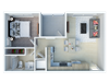 Ageno Apartments | 1 bedroom 1 bathroom floor plan 1x1 floor plans available at Ageno Apartments in Livermore, CA
