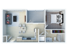 Ageno Apartments | 1 bedroom 1 bathroom floor plan 1x1 floor plans available at Ageno Apartments | Livermore, CA