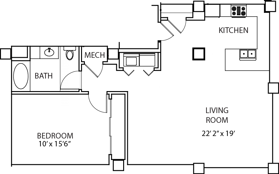Units 215-615 at Residences at Forest Park, Saint Louis