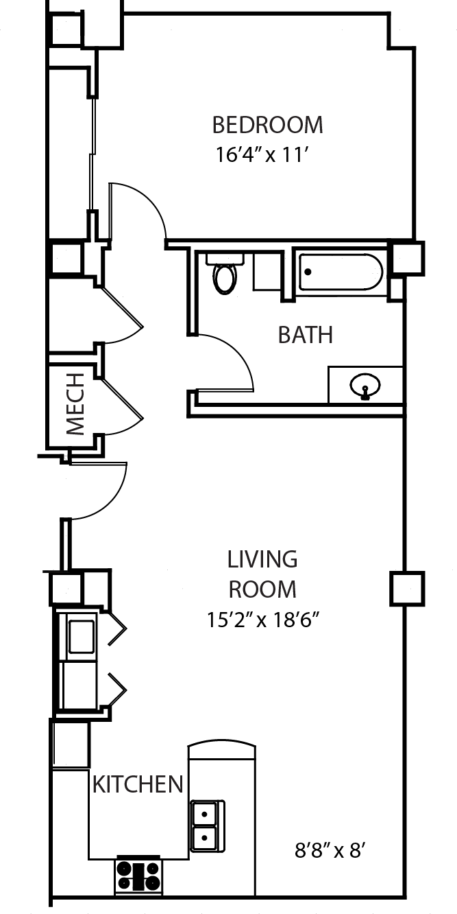 Units 216-616 at Residences at Forest Park, Missouri