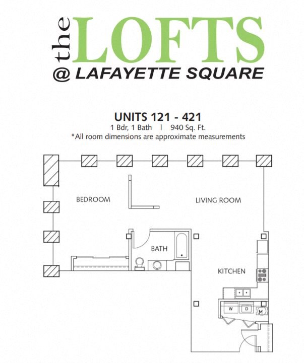 Floor Plans of Lofts at Lafayette Square in Saint Louis, MO
