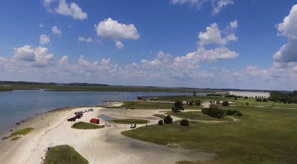 a view of a beach and a body of water