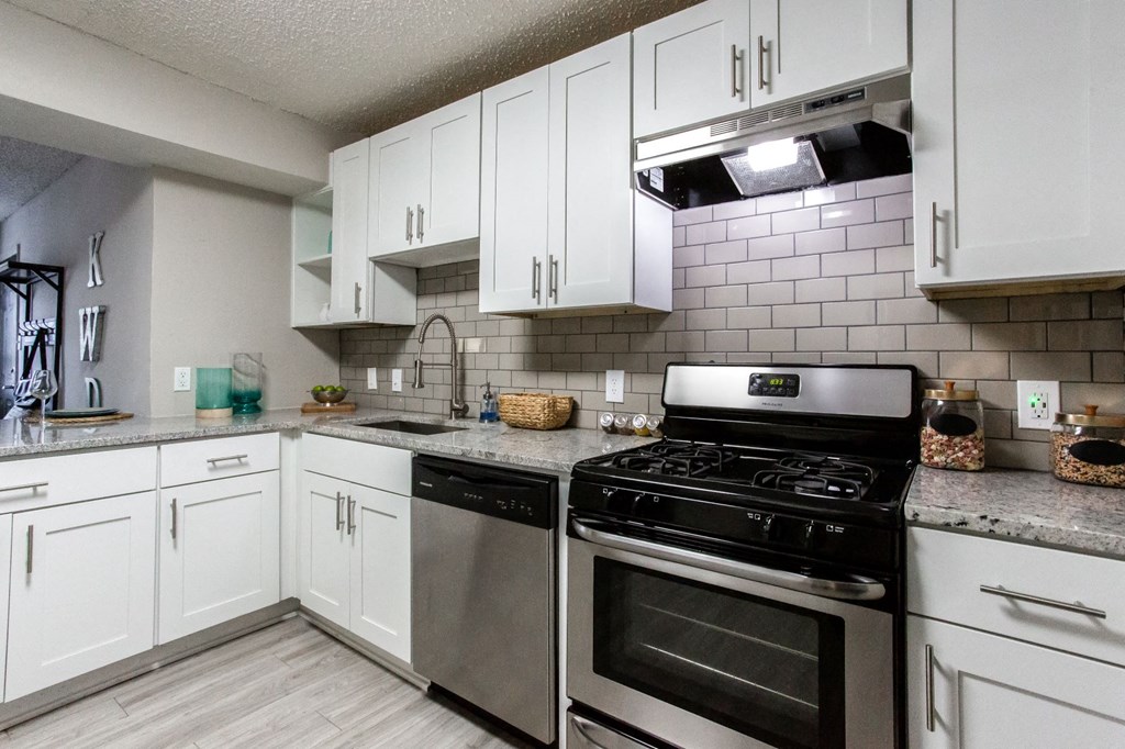 Modern Kitchen With Custom Cabinet at Element at Kirkwood, Georgia