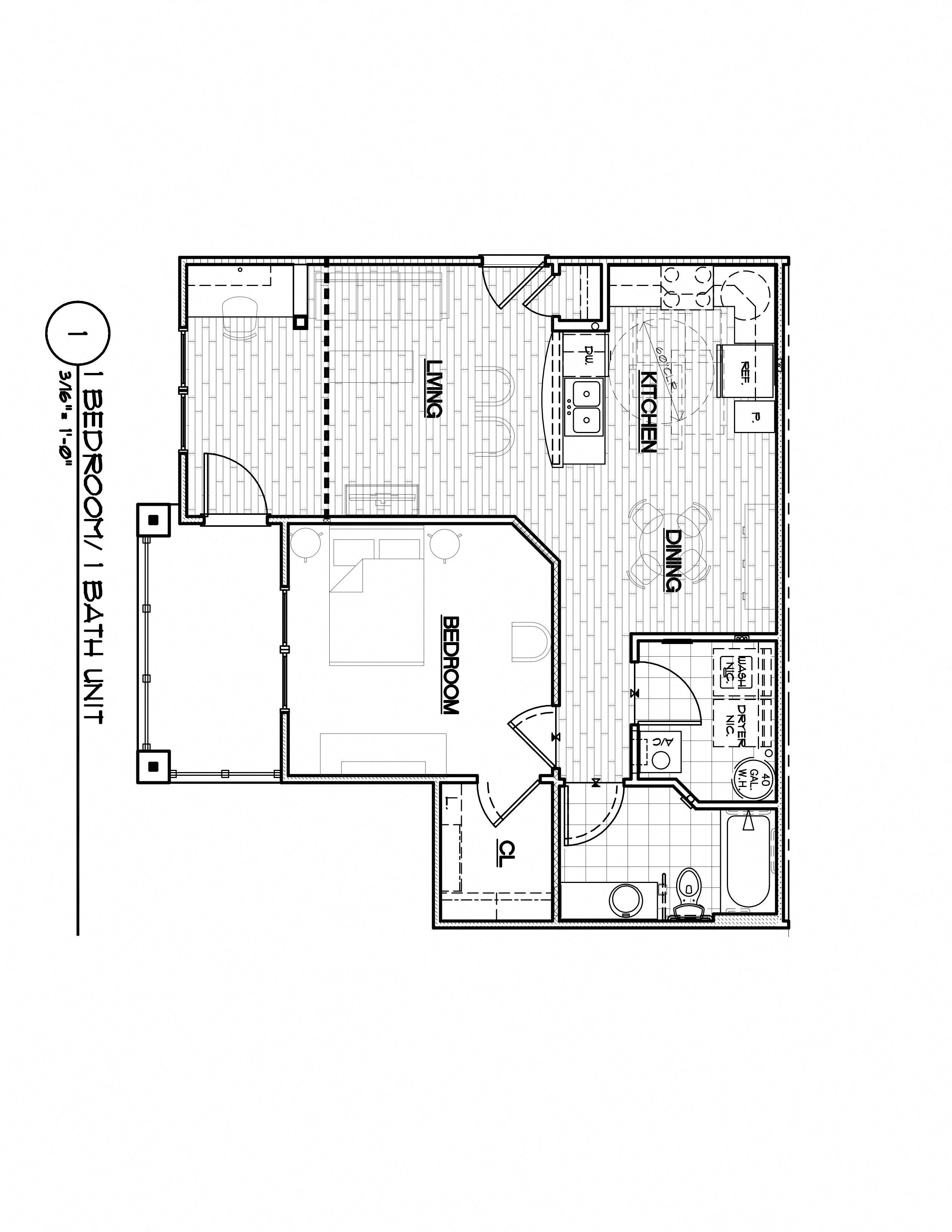 1 Bedroom 1 Bathroom