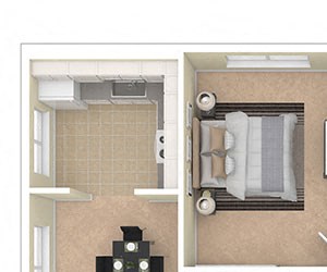 8600 Apartments 3 Bed 1.5 Bath 8600 Apartments 3 Bed 1.5 Bath floor plan