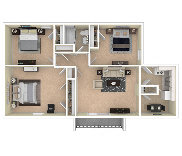 THREE BEDROOM