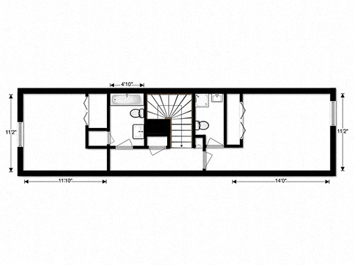 TWO BEDROOM TOWNHOME A/B/C