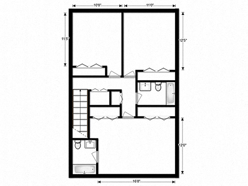 THREE BEDROOM TOWNHOME A/B