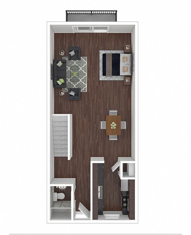 Crane Village 2 Bedroom TH 2BX 1180 sq ft Crane Village 2 Bedroom TH 2BX 1180 sq ft floor plan