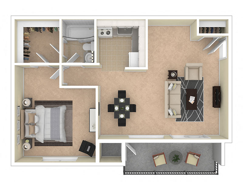 Del Vista Apartments One Bedroom