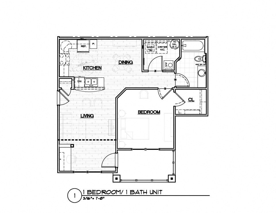 1 Bedroom/1 Bath