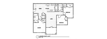 3 Bedrooms/ 2 Bath