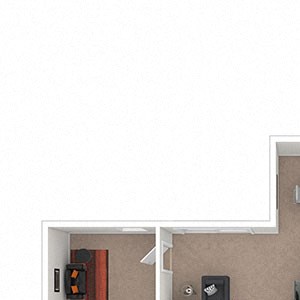 Oakton Park One Bedroom Floor Plan D Oakton Park Apartments One Bedroom Floor Plan D