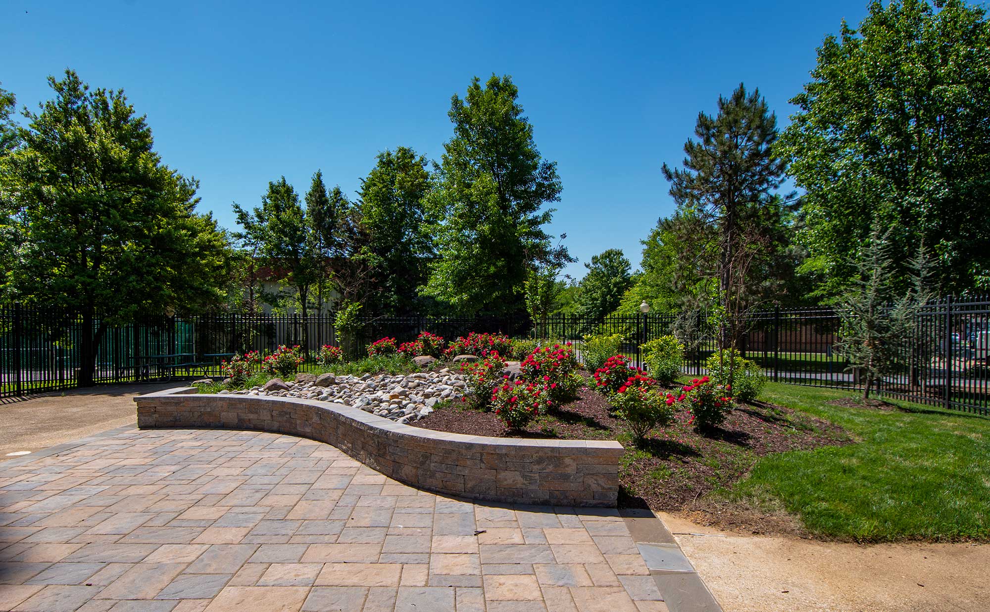 Steward Tower Apartments Patio Courtyard