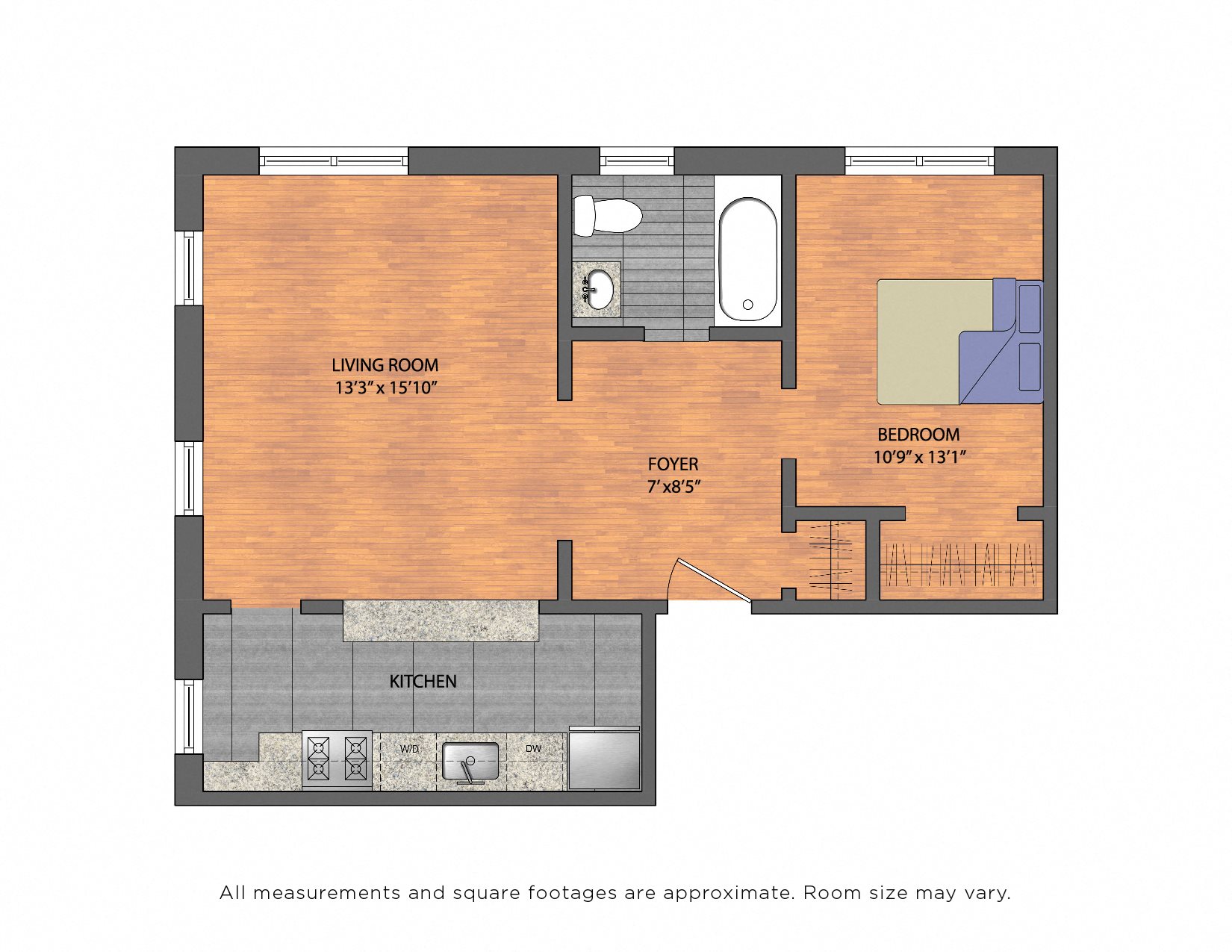 The Metropolitan Tier 11: 1 Bedroom The Metropolitan Tier 11: 1 Bedroom Floor Plan