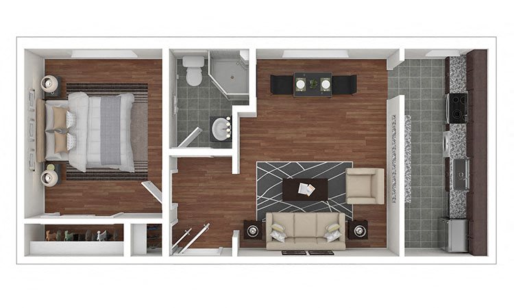 The Metropolitan Apts 1 Bed 575 sq ft The Metropolitan Apts 1 Bed 575 sq ft floor plan