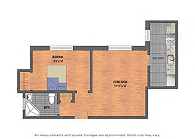 The Metropolitan Tier 02: 1 Bedroom The Metropolitan Tier 02: 1 Bedroom Floor Plan