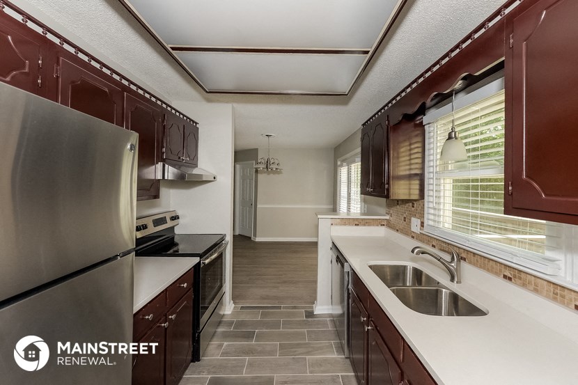 the kitchen is clean and ready for us to use