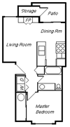 1 Bed 1 Bath A