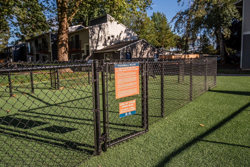 Kent Apartments - Driftwood Apartments - Human Foosball Court