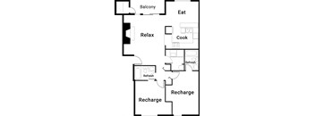 The Denali / 2 bed / 2 bath