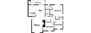 The Monarch / 3 bed / 2 bath