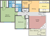 2 Bed 1.5 Bath