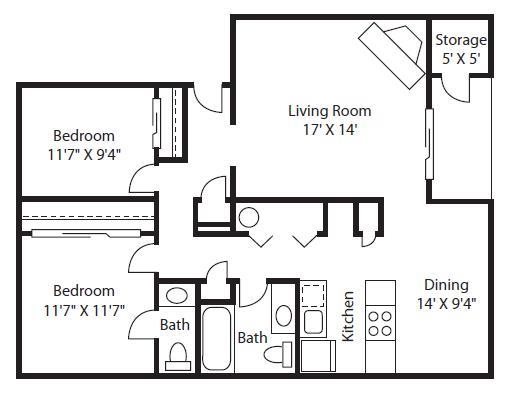 Verandas | Apartments in Tacoma, WA | Floor Plans