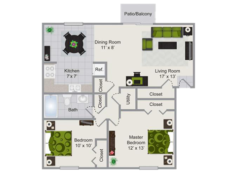 6733 Caribbean Lane 1-3 Beds Apartment for Rent - Photo Gallery 8