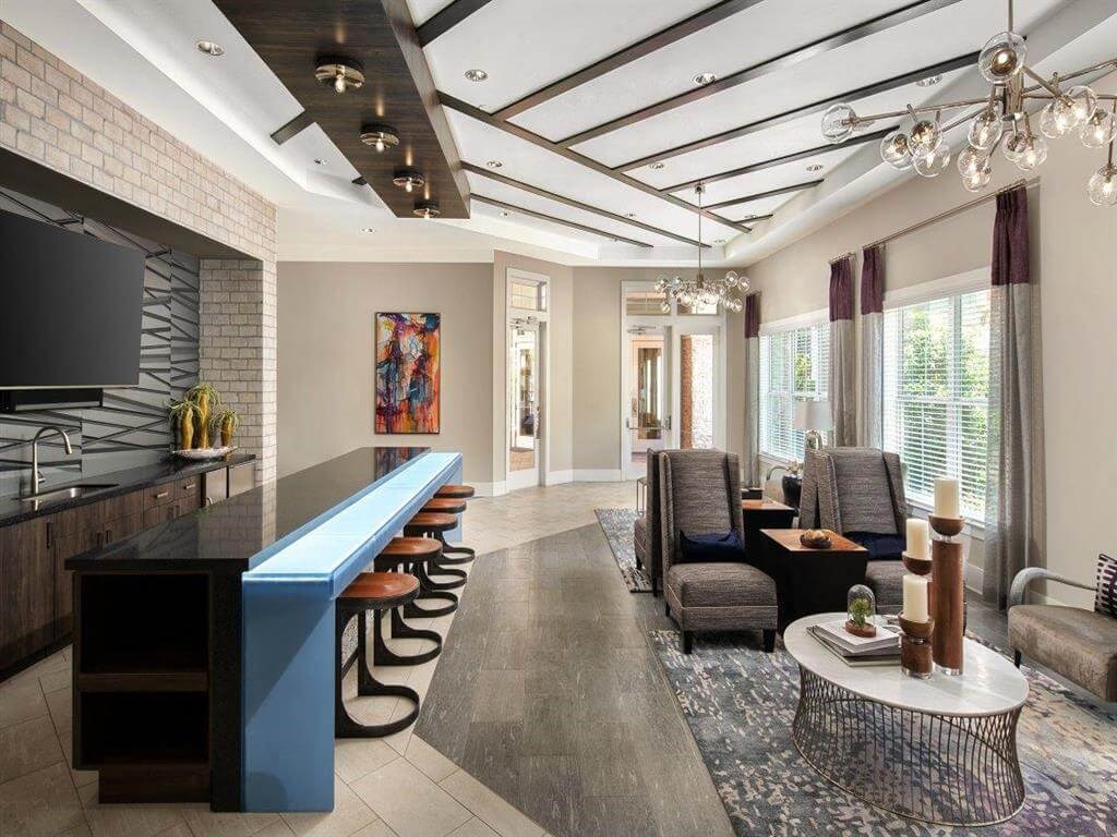 Demo kitchen and resident lounge