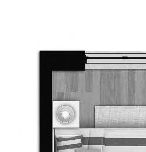 2 bedroom 1 bathroom apartment floor plan at La Voile Boisbriand in Boisbriand, QC